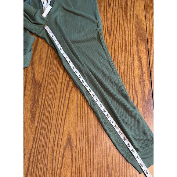 J. Crew Mens Waffle Print Pajama Pants Size M Green new with tags - Picture 6 of 6